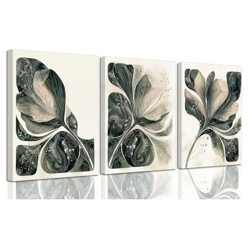 3 Piece Wrapped Canvas Wall Art