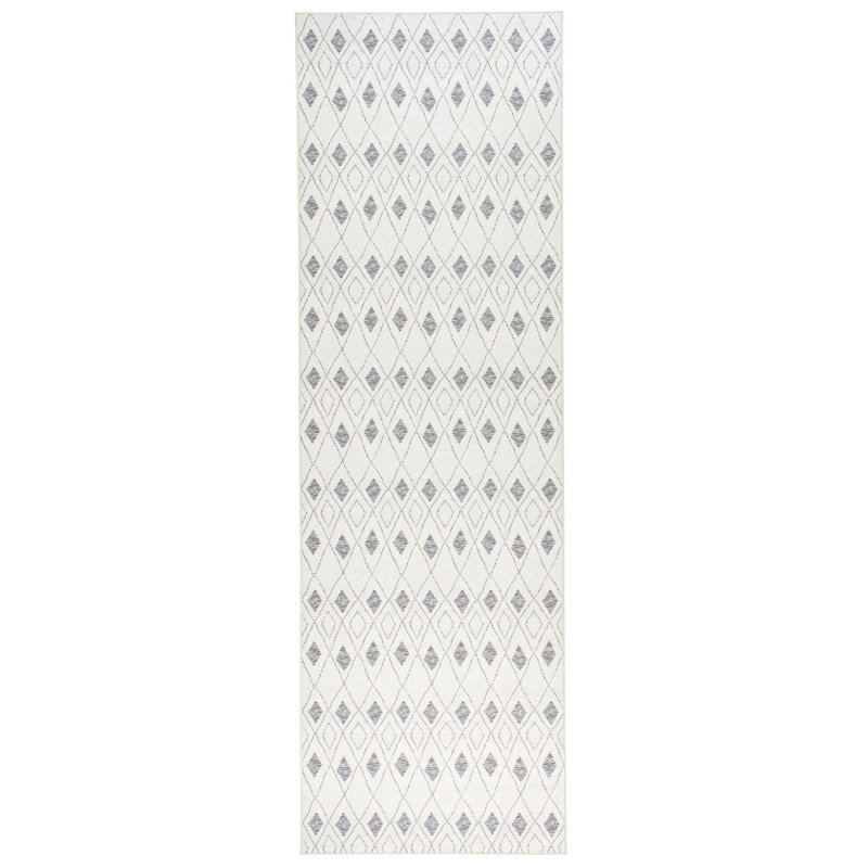 Chandler Ivory Machine Washable Rug, Runner 2'6" x 8'