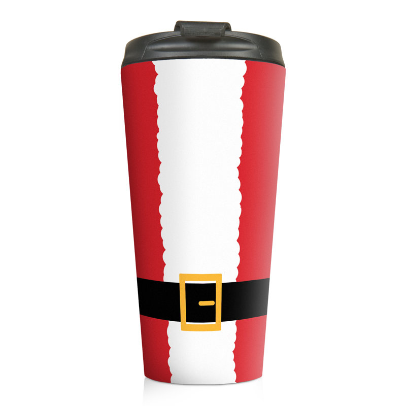 Ensemble de père Noël 15 oz. Tasse de voyage à double paroi en acier inoxydable