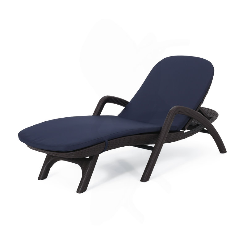 FAUTEUIL DE CHAISE MIKAEL AVEC COUSSIN, Bleu très foncé