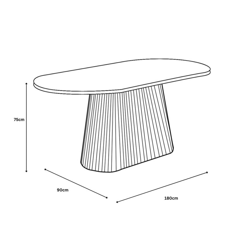 Athens Beech Oval Dining Table