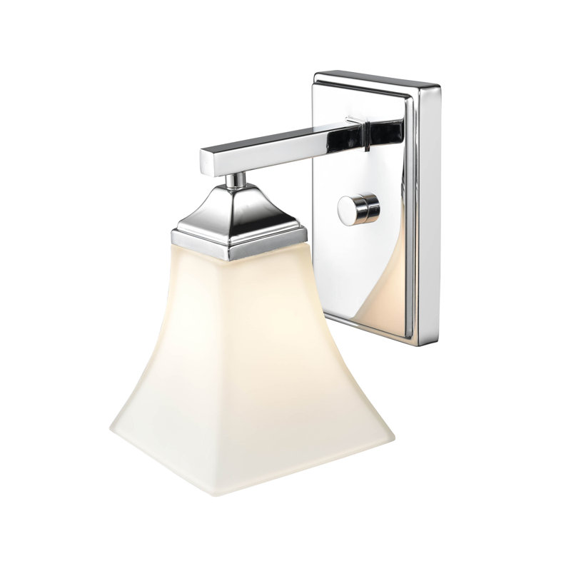 Steel Armed Sconce, Chrome