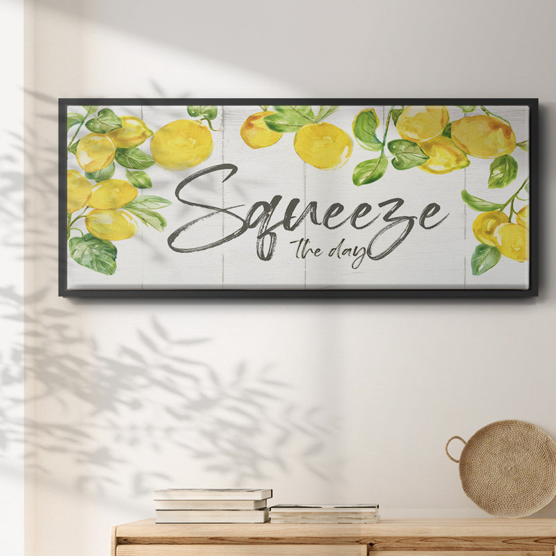 Lemon Squeeze - toile encadrée, H 12 po x l 30 po