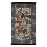Burano Hand Knotted Wool Animal Print Area Rug