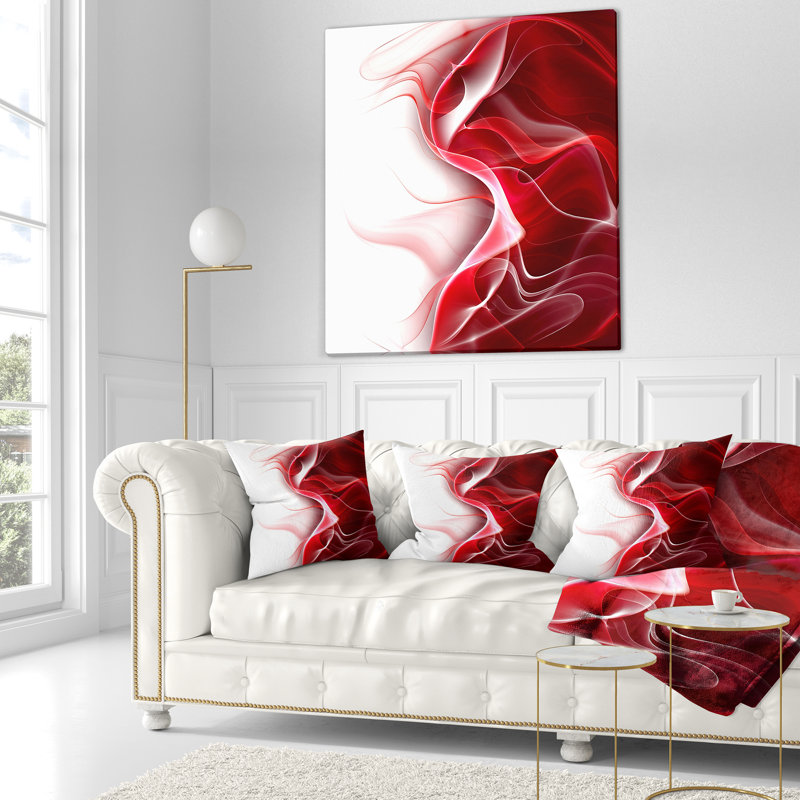  Abstract 3D Fractal Design Pillow, Throw Pillow, 16" x 16"