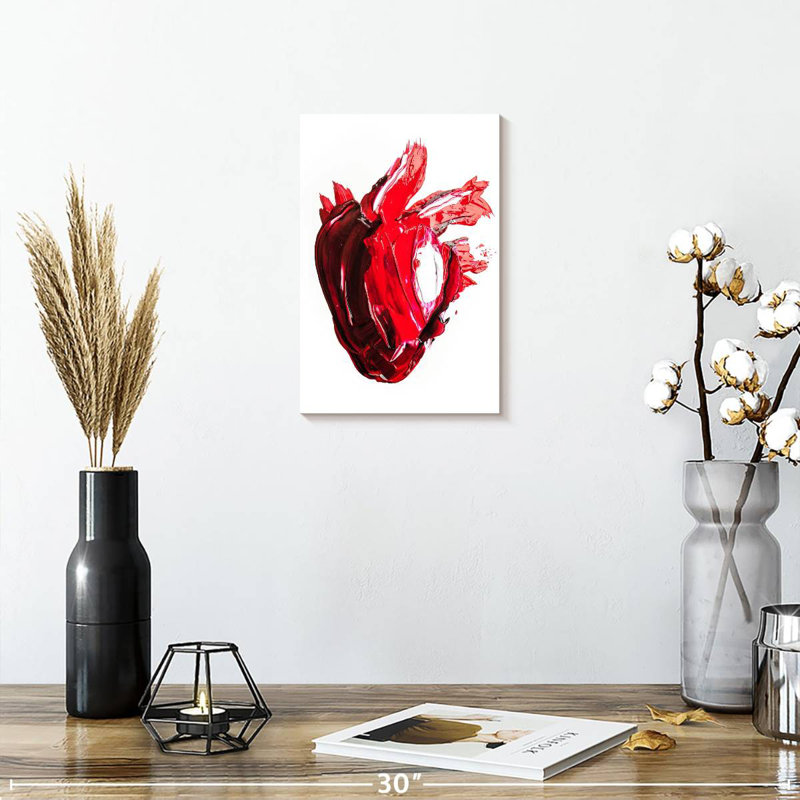 Kelan Abstract Human Heart, 12" H x 8" W