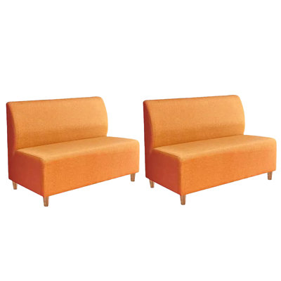 Banc rembourré en mélange de lin Kristiyana
