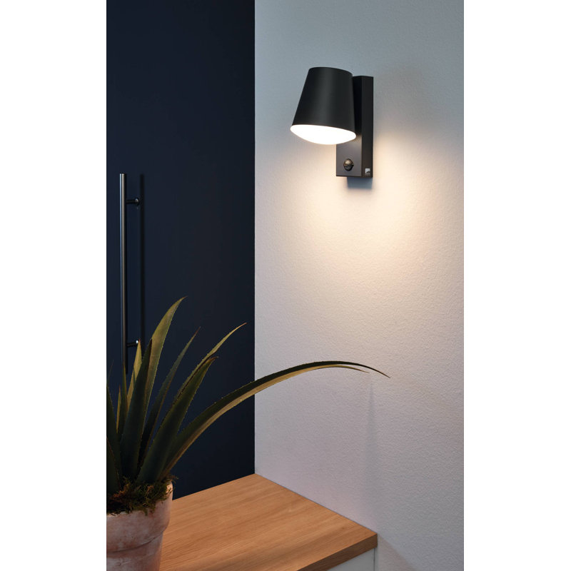 Caldiero 24cm H Outdoor Armed Sconce, Anthracite