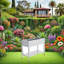 Raised Garden Bed With Self-Watering And Drainage System Elevated Planter (Without Wheels)