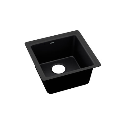 Quartz Luxe 16" L x 16" W Dual Mount Bar Sink