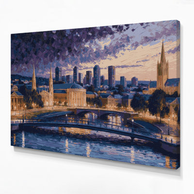 Art mural sur toile gris avec villes en Australie