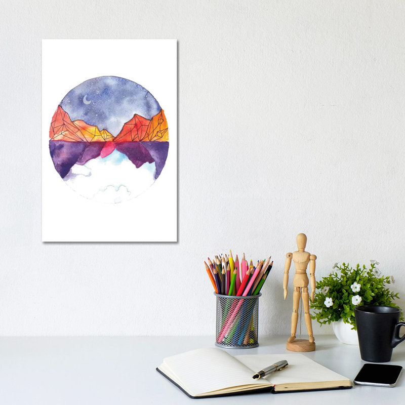 Circle by ANDA Design - Wrapped Canvas Gallery-Wrapped Canvas Giclée, 20.32 cm H x 30.48 cm W