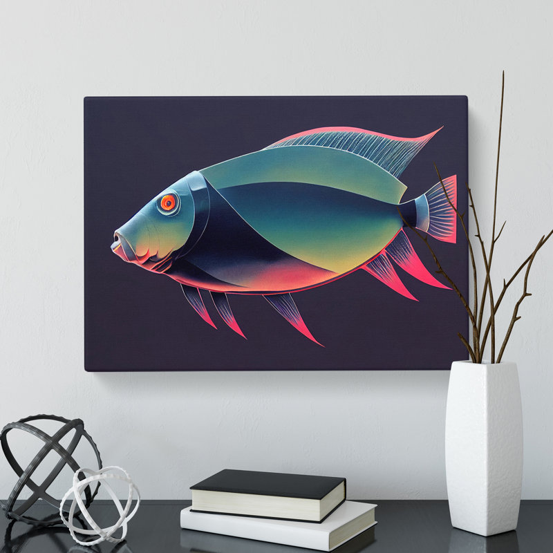 Pretty Fish - Wrapped Canvas Print, 35cm H x 50cm W x 3cm D