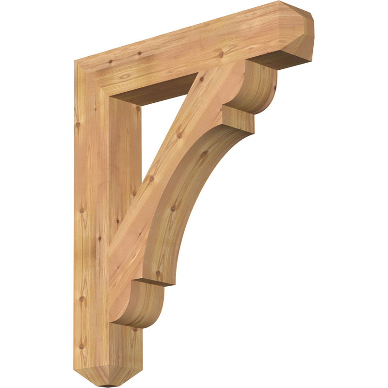 Support l 5 1/2 po x P 32 po x H 38 po pour artisan d'art olympique, cèdre rouge de l'Ouest, H 38 po x l 5,5 po x P 32 po