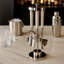 Ensemble d'outils de bar décoratifs avec support pour la décoration intérieure - Accessoires élégants de bar à cocktail pour la salle à manger ou le comptoir de cuisine - Ensemble de 5, 13 po, argent-262724869