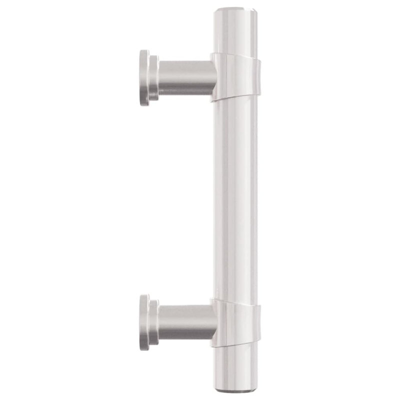 Metro Lane Cabinet Handles 10 Pcs Black 64 Mm Stainless Steel, 480 Mm, Silver