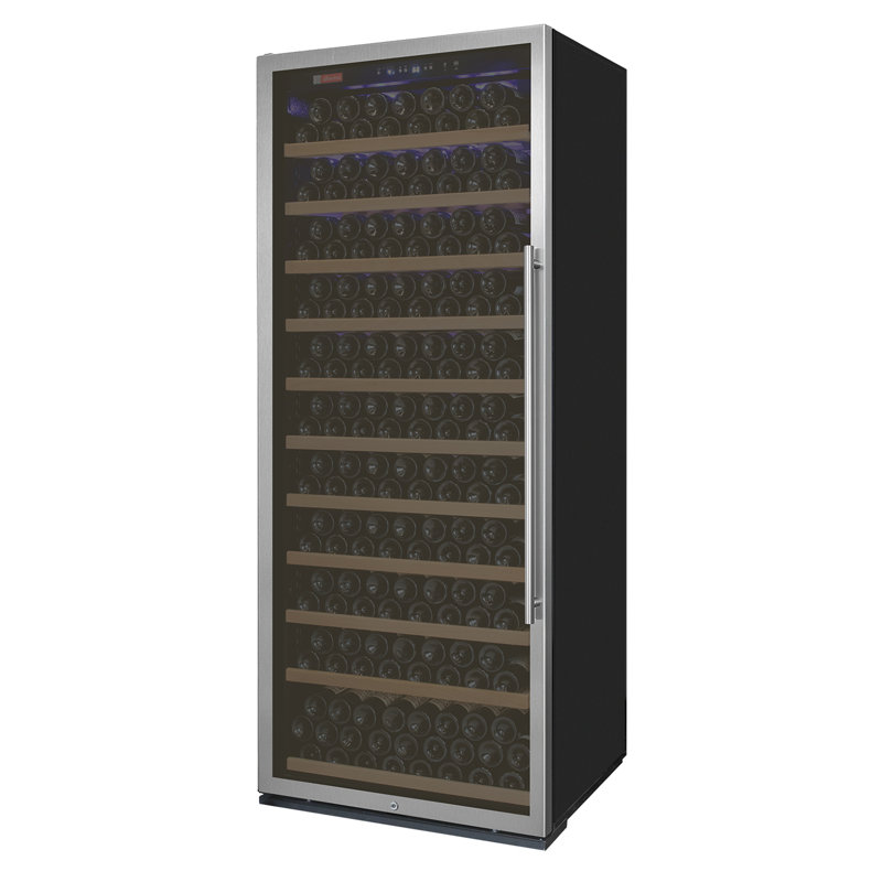 Allavino 32" Wide Vite II Tru-Vino 305 Bottle Single Zone Stainless Steel Left Hinge Wine Refrigerator, Stainless Steel, Left