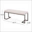 Banc rembourré capitonné à boutons et bronze de conception simple, confortable et durable, banc multifonctionnel