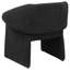 Fauteuil d'appoint à accoudoirs inclinés noir Mcdonald