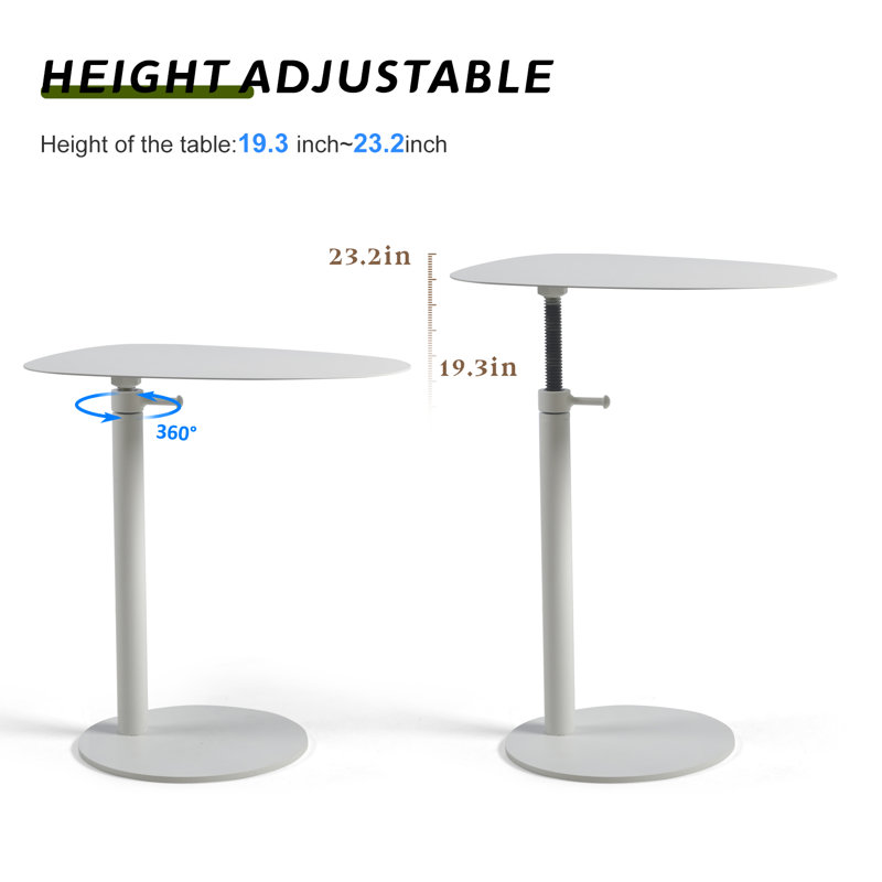 Table de bout Alektra, Blanc