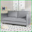 Causeuse Mid-Century 74,27 po 2 places: tissu respirant, structure en bois massif pour petits espaces