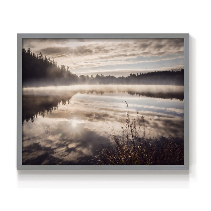 Daybreak -Framed Print - Restickable, H 11 po x l 14 po, Gris
