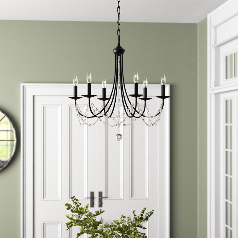 Mbagaya Dimmable Chandelier, Matte Black