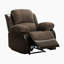 Ensemble de salon inclinable manuel en microfibre et similicuir 3 pièces avec revêtement bicolore et structure durable Suisun