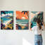 3 Piece Wrapped Canvas Print