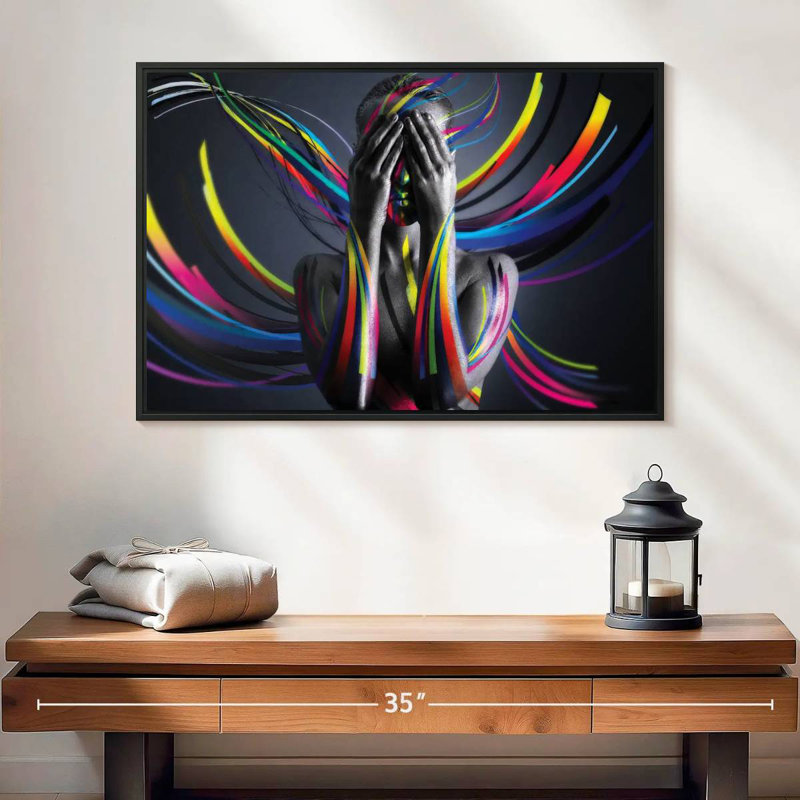 United Colors I, 25" X 17", Floating Frame Black
