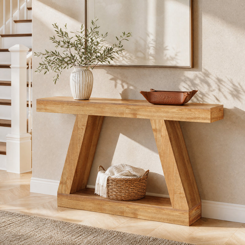 Console de 55,12 po, Brun naturel