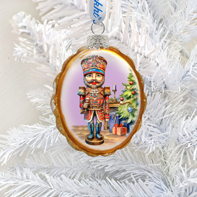 4'' Glass Hanging Figurine Ornament