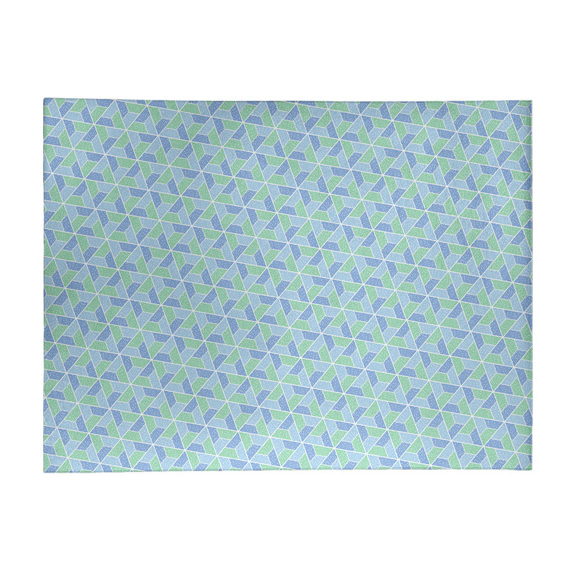 Chenille Geometric Indoor Rug, Rectangle 5' x 7'
