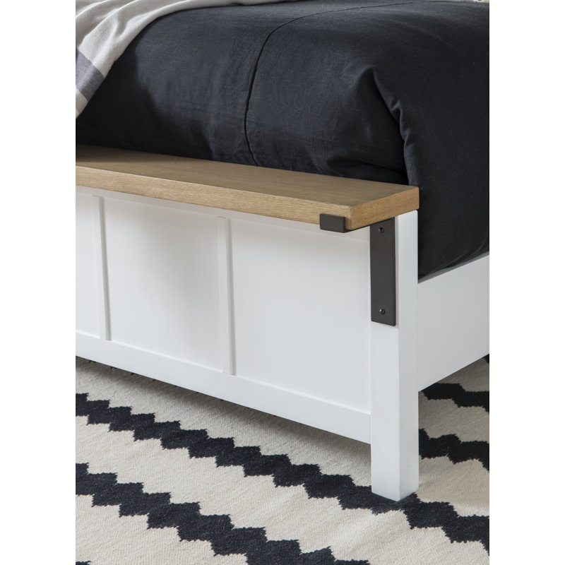 Franklin Queen 5/0 Two Tone Farmhouse Panel Bed, Queen