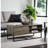 Homare Rustic Oak & Black Finish Coffee Table