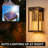 Solar LED Outdoor Wall Sconce With Motion Sensor And Dusk To Dawn Function, IP65 Waterproof, Easy Installation, 4000K Warm White Light For Porch, Front Door, Patio, And Garage