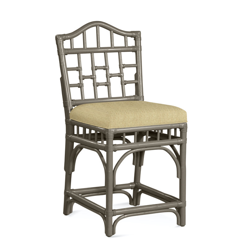 Tabouret de comptoir 24 po Chippendale, Performance de sucre beige; 0863-93, Graine de lin