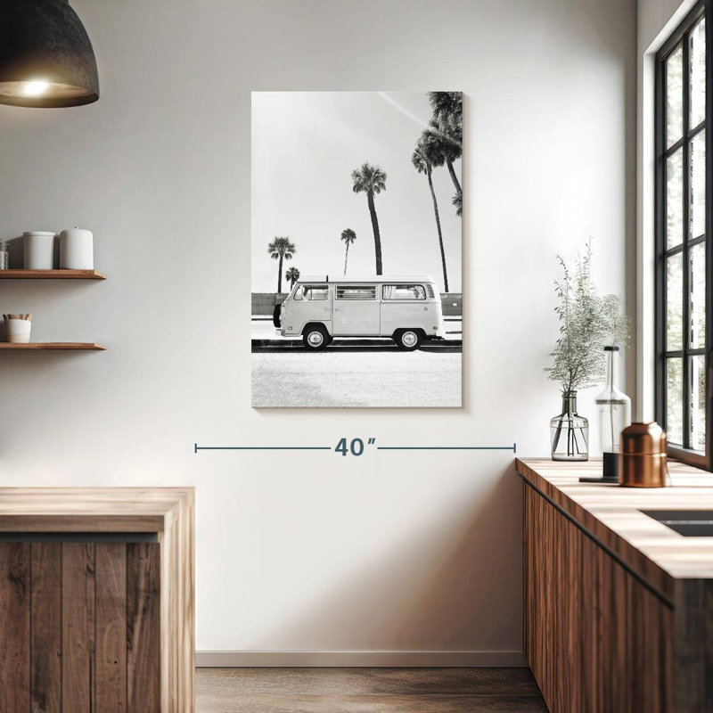Mehar Van In Black And White, 39" H x 26" W