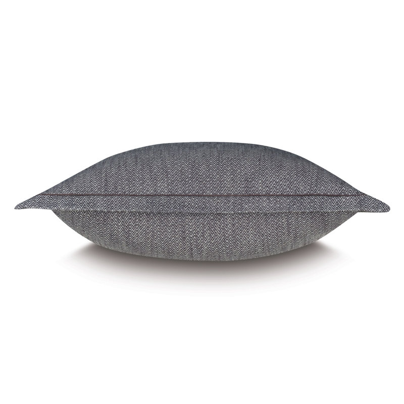 River Herringbone Euro Sham, 27" H x 27" W
