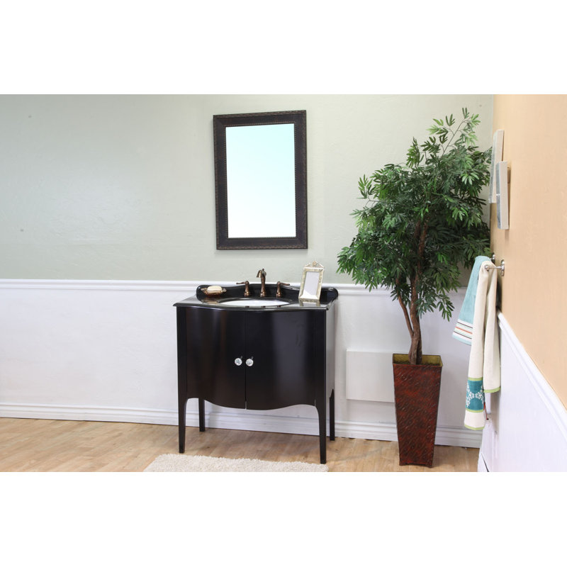 Ensemble de meuble-lavabo simple 37 po Espada, Noir