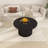 35.4" W Round Coffee Table with Storage, Mid Century Modern Table for Living Room-1720571207-1720571206