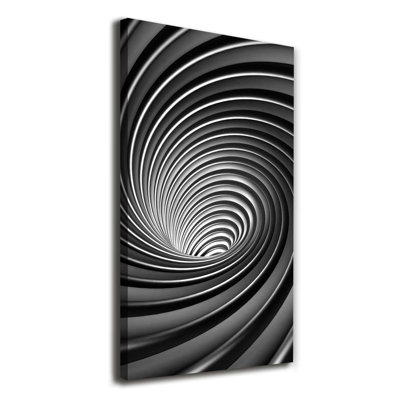 Swirl Abstraction - Wrapped Canvas Print