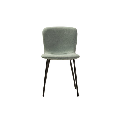 Polyester Blend Upholstered Metal Side Chair