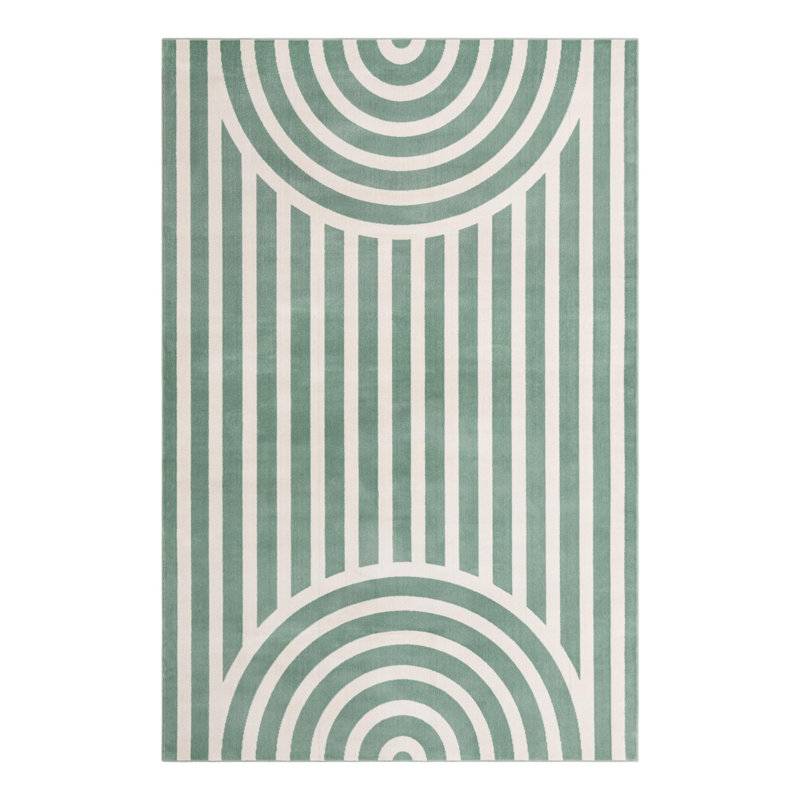 Unique Loom Lines Whimsy Kids Rug, Rectangle 6'1" x 9'