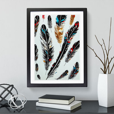 Collection Of Feathers - Single Picture Frame Print