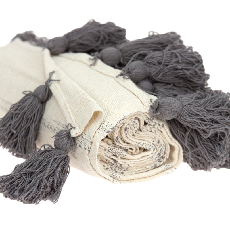 Jeté en coton tissé à la main 52 po x 67 po Parkema Collection Seema