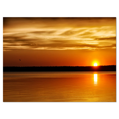 «Day and Night Seascape Panorama», reproduction de photo sur toile tendue
