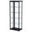 Carrillo 4-Shelf Glass Curio Display Cabinet with LED Lighting, Black