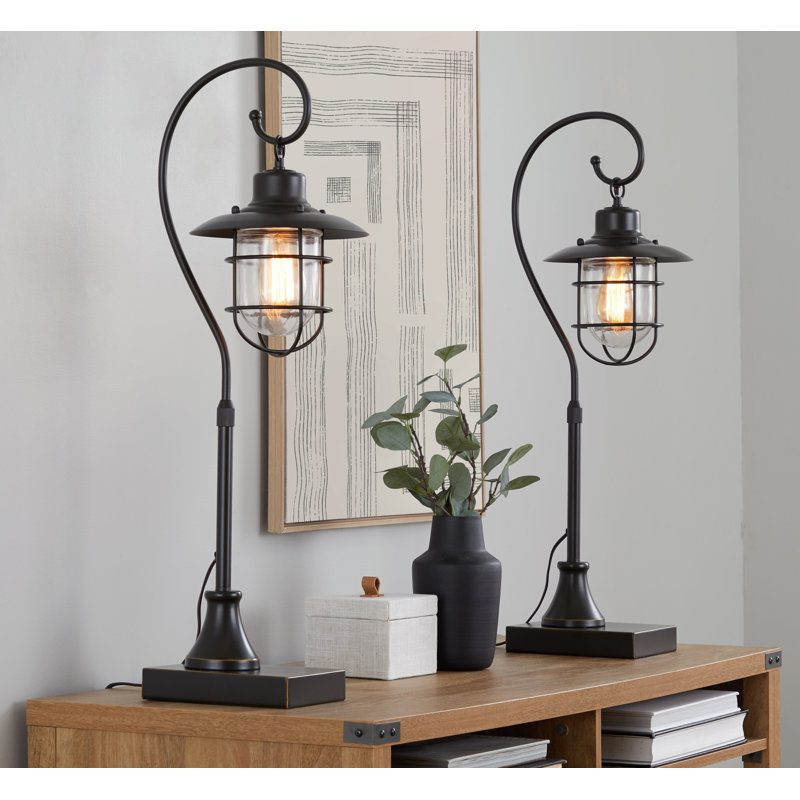 Lampe de table en métal Haffey