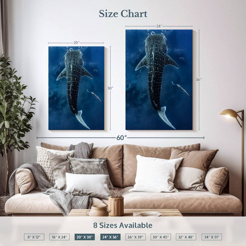 Brampt Spotted Whale Shark, 36" H x 24" W